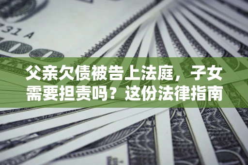 北京父亲欠债被告上法庭，子女需要担责吗？这份法律指南必须看完
