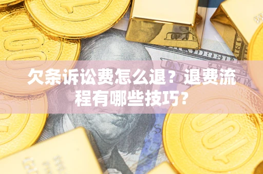 北京欠条诉讼费怎么退？退费流程有哪些技巧？