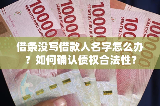 北京借条没写借款人名字怎么办？如何确认债权合法性？