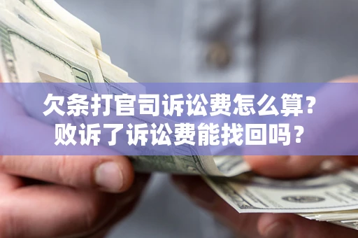 北京欠条打官司诉讼费怎么算？败诉了诉讼费能找回吗？