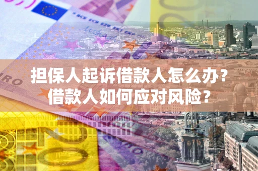 北京担保人起诉借款人怎么办？借款人如何应对风险？